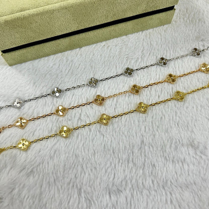 [LUXORA]CLOVER 6 MOTIF DIAMOND BRACELET