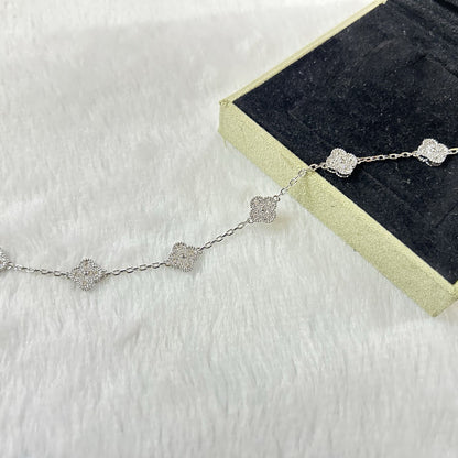 [LUXORA]CLOVER 6 MOTIF DIAMOND BRACELET