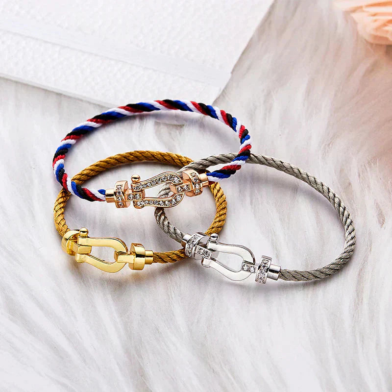 [LUXORA]FORCE LARGE HORSESHOE NO DIAMOND BRACELET GOLD