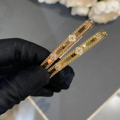 [LUXORA]CLOVER BRACELET 4MM DIAMONDS