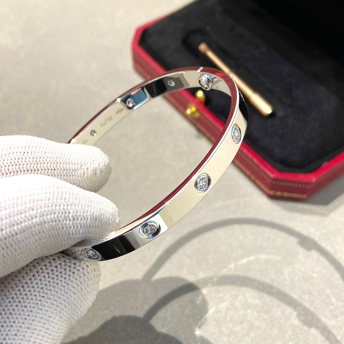 [LUXORA]LOVE BRACELET 6.1MM 10 DIAMONDS