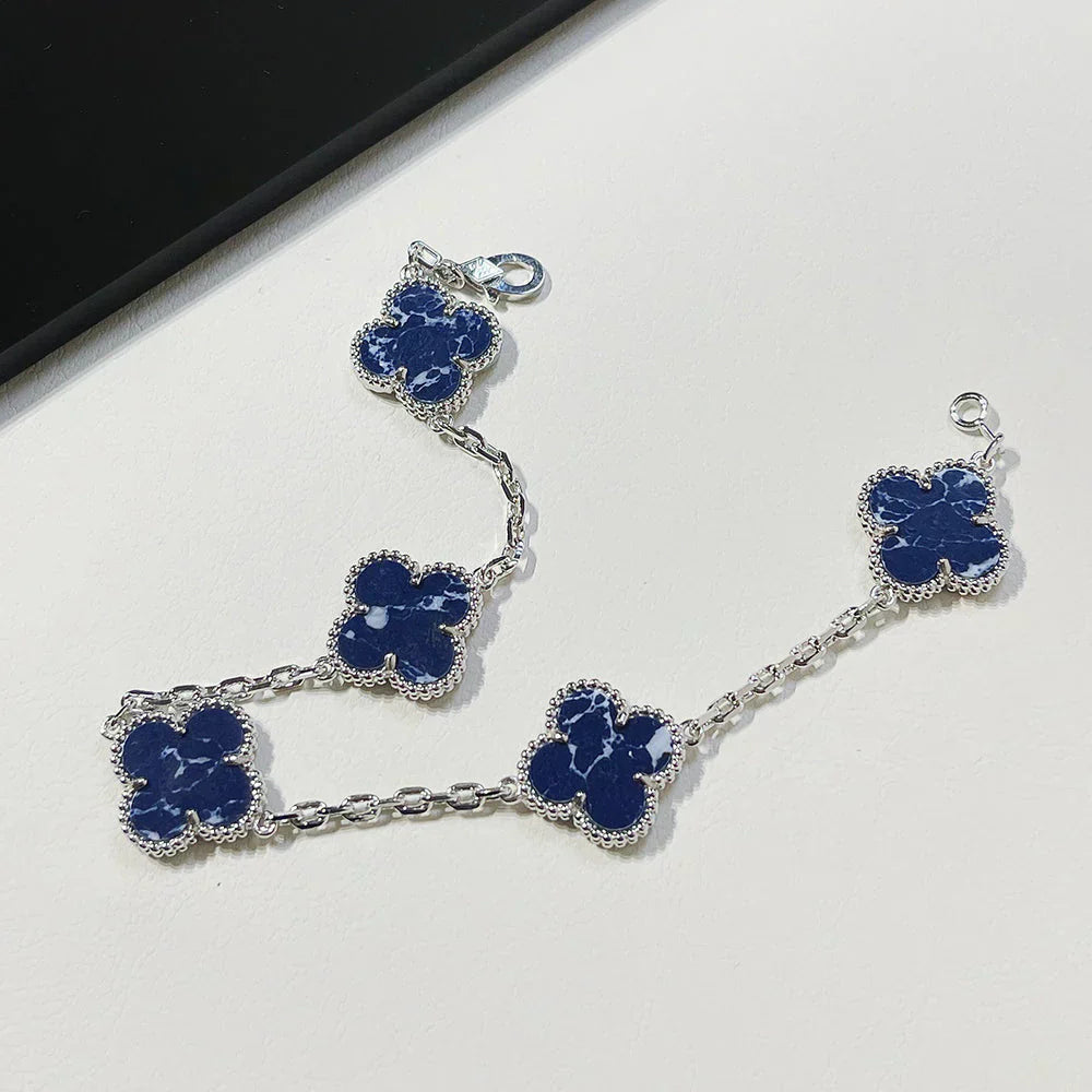 [LUXORA]CLOVER 5 MOTIF PIETERSITE BRACELET COLLECTION