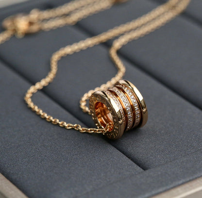 [LUXORA]ZERO 1 PINK GOLD DIAMOND NECKLACE