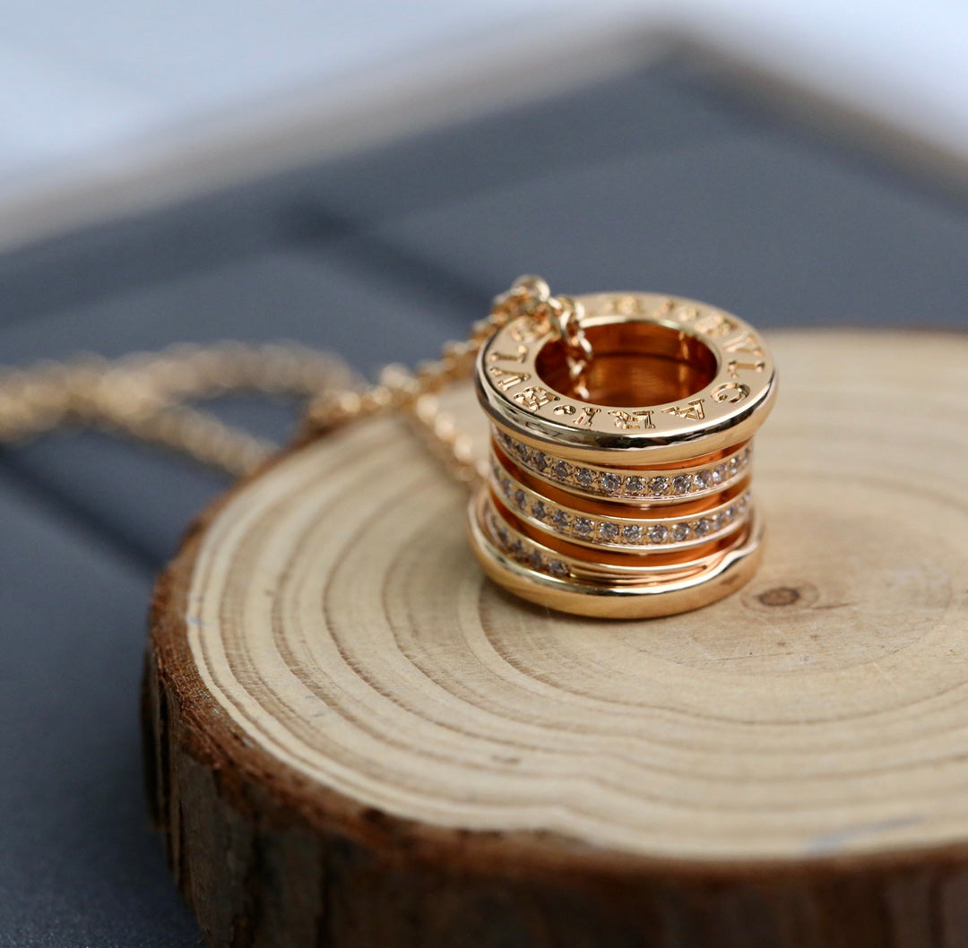 [LUXORA]ZERO 1 PINK GOLD DIAMOND NECKLACE