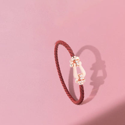 [LUXORA]FORCE 10 HALF DIAMOND PINK GOLD RED CORDERI LARGE AND MEDIUM MODEL