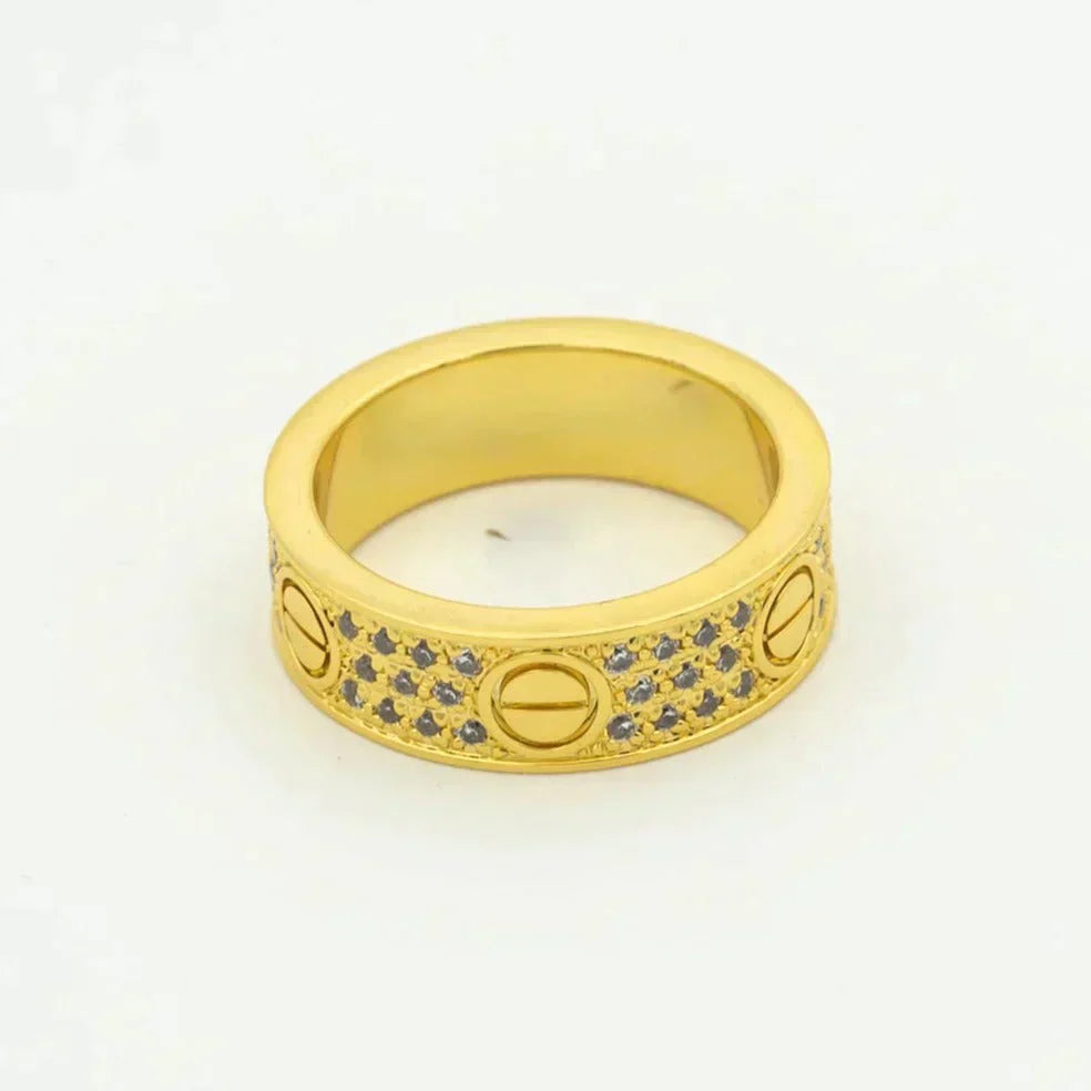 [LUXORA]LOVE RING 5.5MM DIAMONDS PAVED