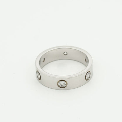 [LUXORA]LOVE RING 5.5MM 6 DIAMONDS SILVER