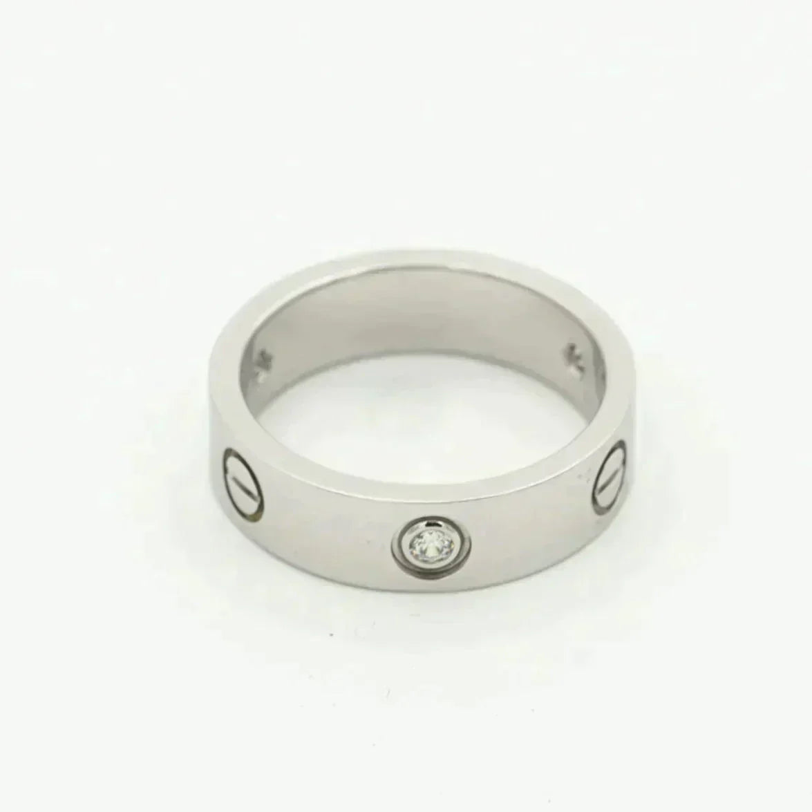 [LUXORA]LOVE RING 5.5MM 3 DIAMONDS SILVER