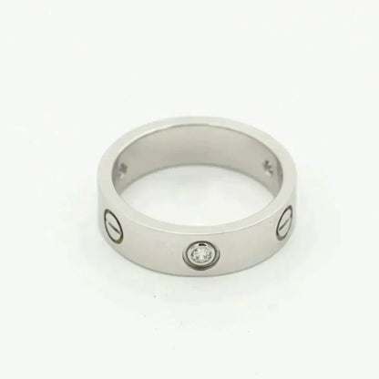 [LUXORA]LOVE RING 5.5MM 3 DIAMONDS SILVER