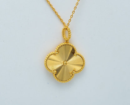 [LUXORA]CLOVER 25MM PEDANT NECKLACE GOLD
