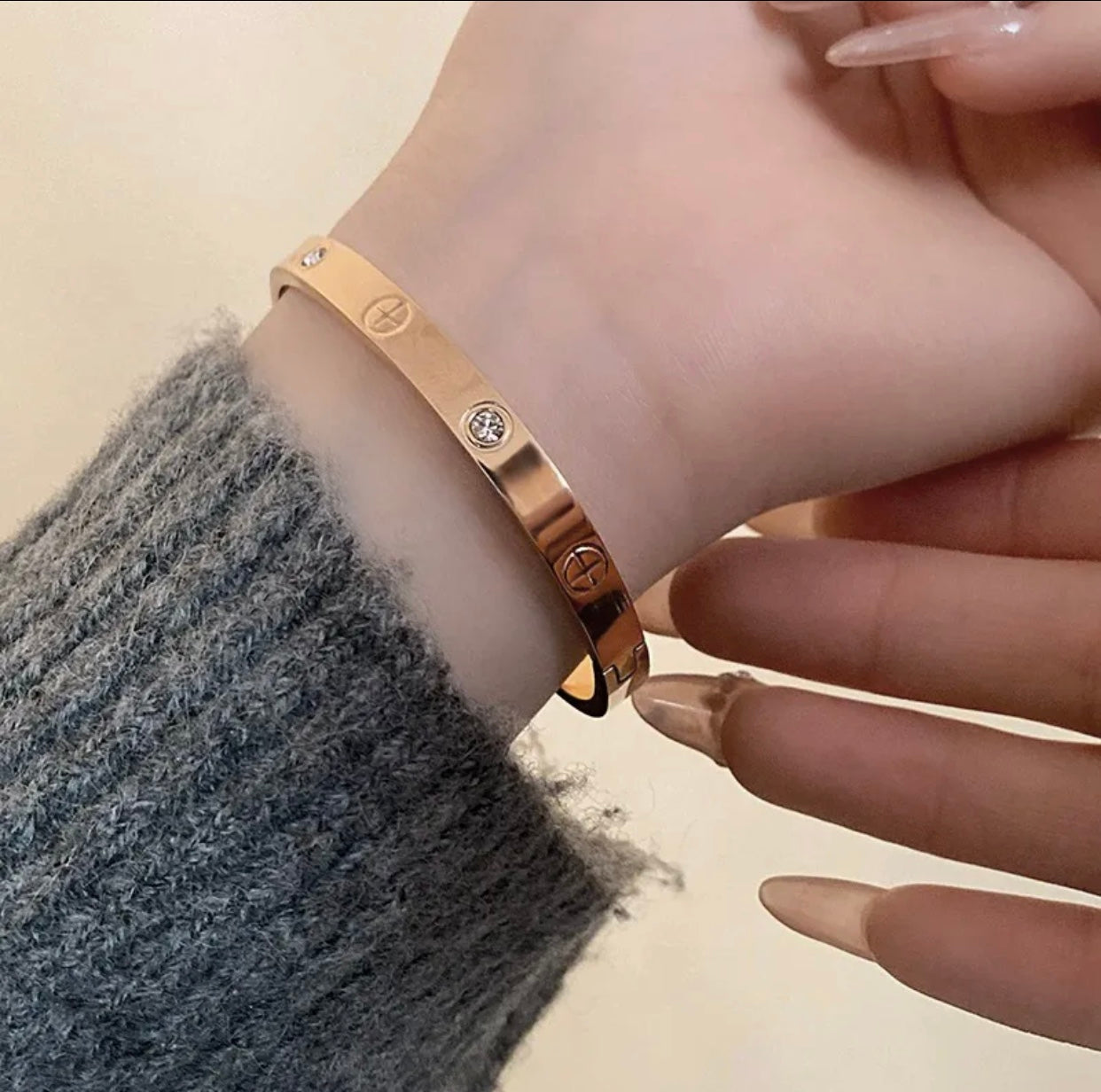 [LUXORA] 2026 RAINBOW LOVE BRACELET 6.1MM  10 DIAMONDS