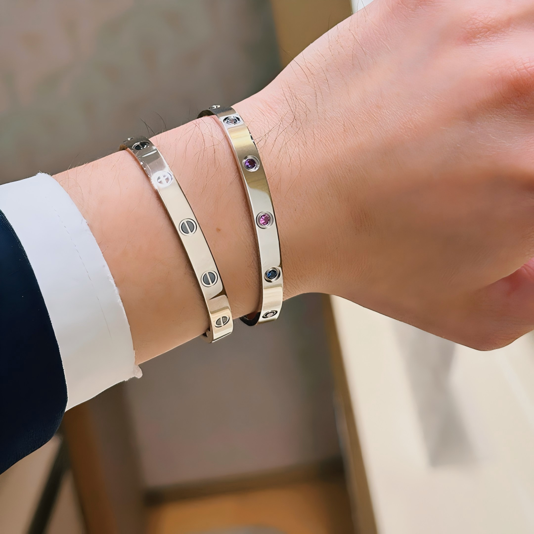 [LUXORA] 2026 RAINBOW LOVE BRACELET 6.1MM  10 DIAMONDS