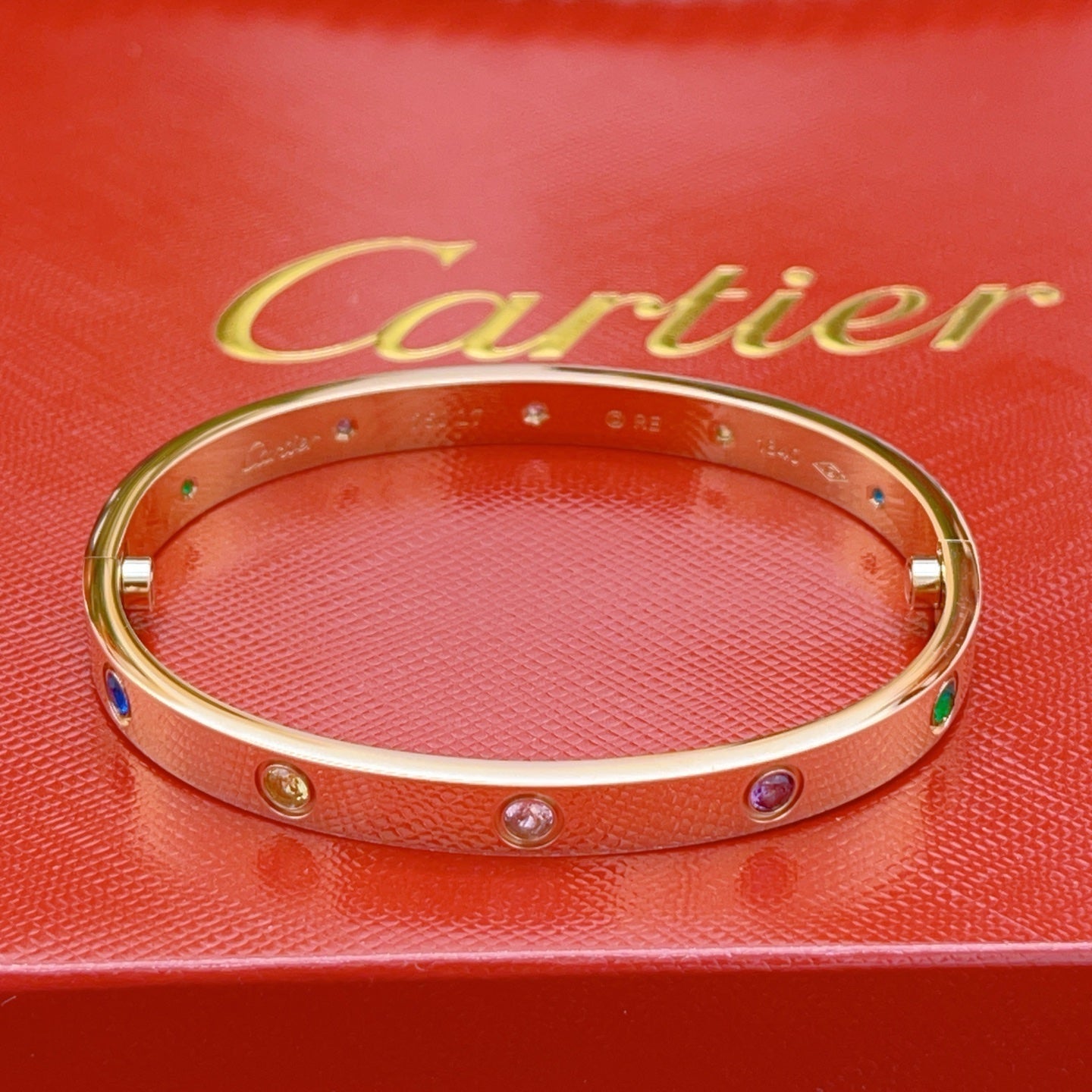[LUXORA] 2026 RAINBOW LOVE BRACELET 6.1MM  10 DIAMONDS