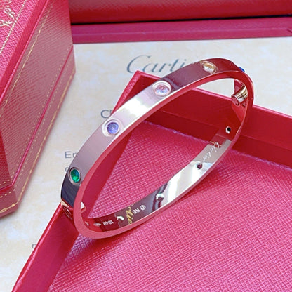[LUXORA] 2026 RAINBOW LOVE BRACELET 6.1MM  10 DIAMONDS