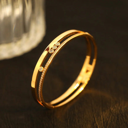[LUXORA]Move Romane Diamond Bangle Bracelet