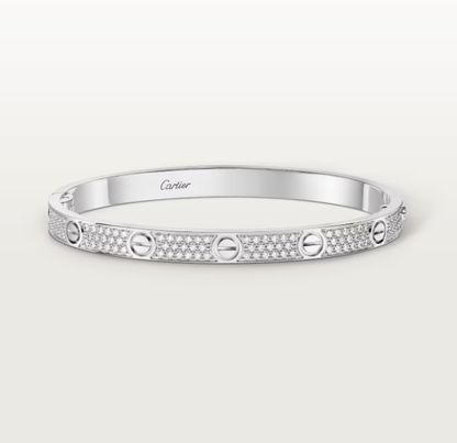 [LUXORA]NEW-LOVE-4.8MM-Width Diamond-Studded Bracelet