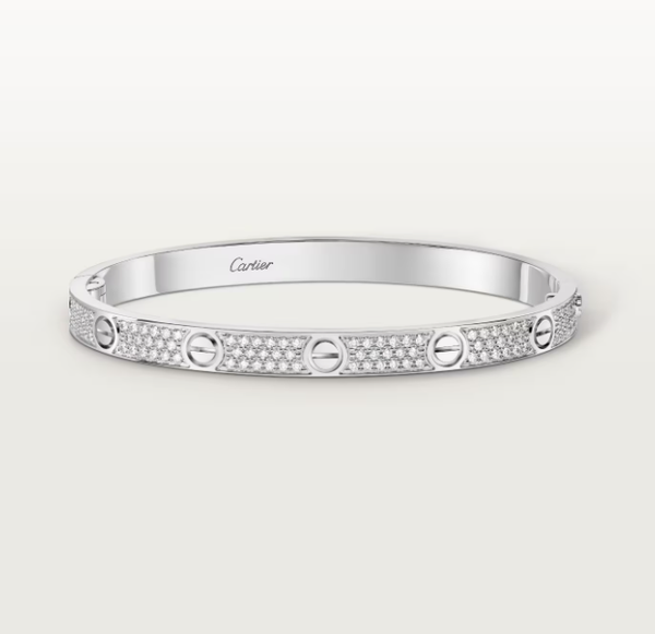 [LUXORA]NEW-LOVE-4.8MM-Width Diamond-Studded Bracelet