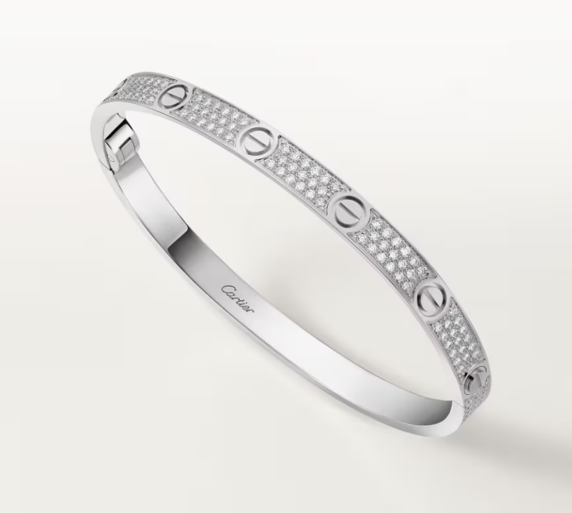 [LUXORA]NEW-LOVE-4.8MM-Width Diamond-Studded Bracelet