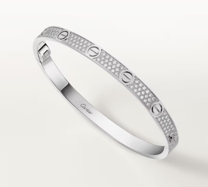 [LUXORA]NEW-LOVE-4.8MM-Width Diamond-Studded Bracelet