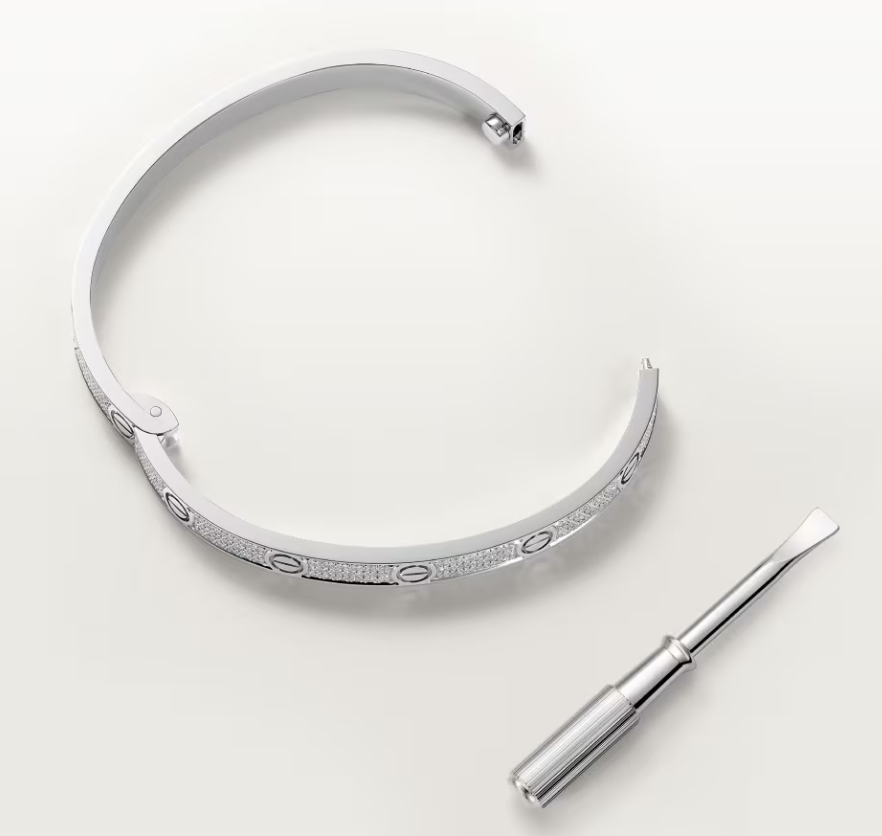 [LUXORA]NEW-LOVE-4.8MM-Width Diamond-Studded Bracelet