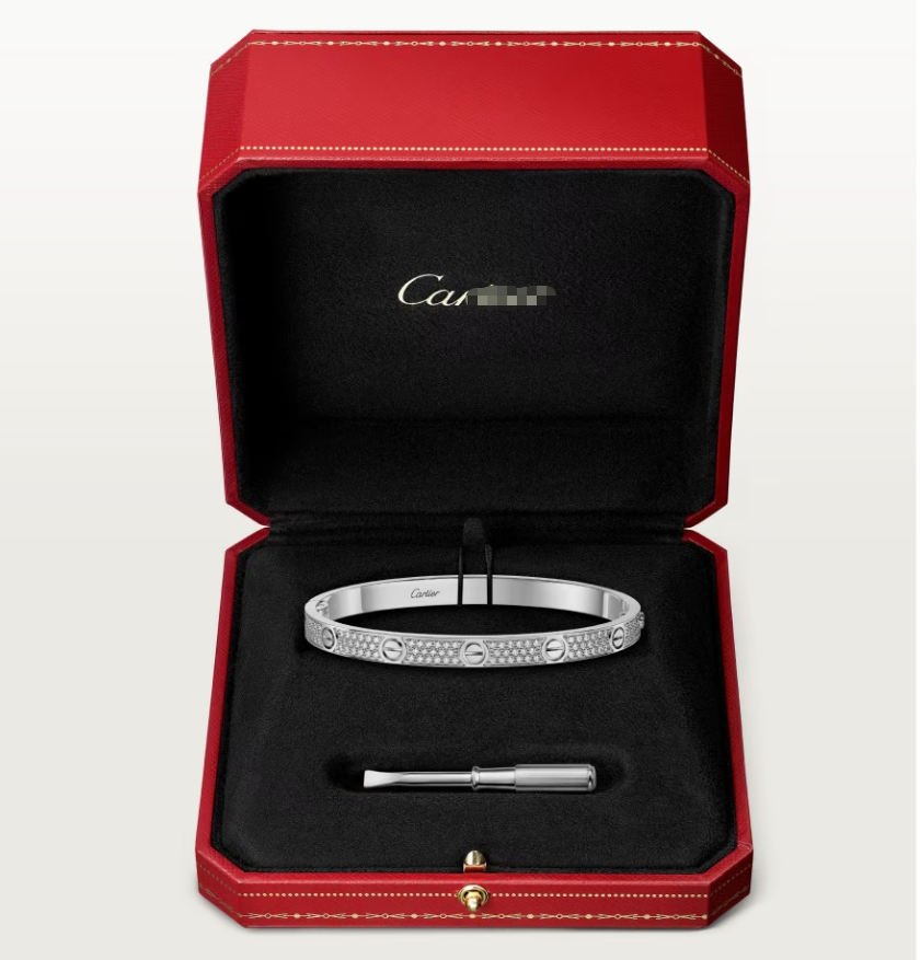 [LUXORA]NEW-LOVE-4.8MM-Width Diamond-Studded Bracelet