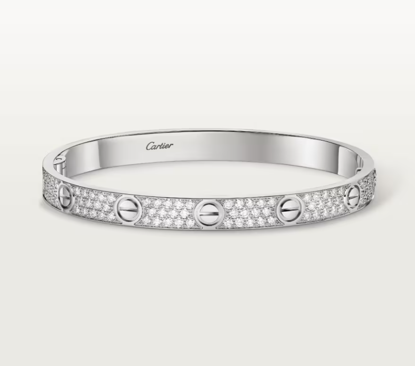 [LUXORA]NEW-LOVE-6.1MM-Width Diamond-Studded Bracelet