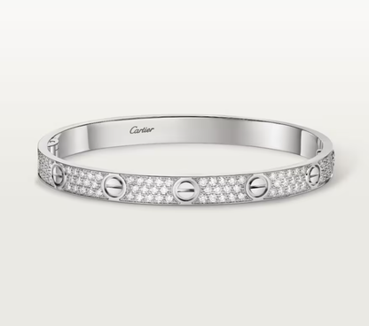 [LUXORA]NEW-LOVE-6.1MM-Width Diamond-Studded Bracelet