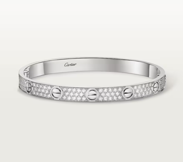 [LUXORA]NEW-LOVE-6.1MM-Width Diamond-Studded Bracelet
