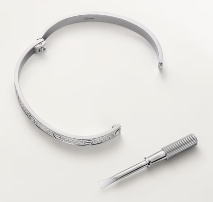 [LUXORA]NEW-LOVE-6.1MM-Width Diamond-Studded Bracelet