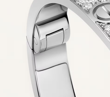 [LUXORA]NEW-LOVE-6.1MM-Width Diamond-Studded Bracelet