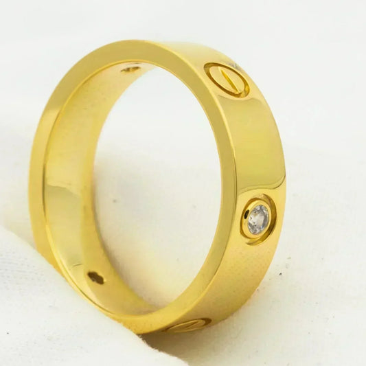 [LUXORA]LOVE RING 5.5MM 3 DIAMONDS GOLD