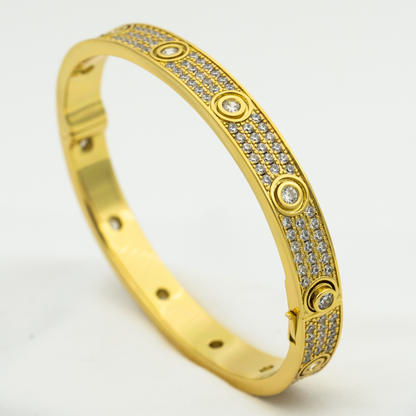 [LUXORA]LOVE BRACELET 6.1MM DIAMOND-PAVED 10 BIG DIAMONDS