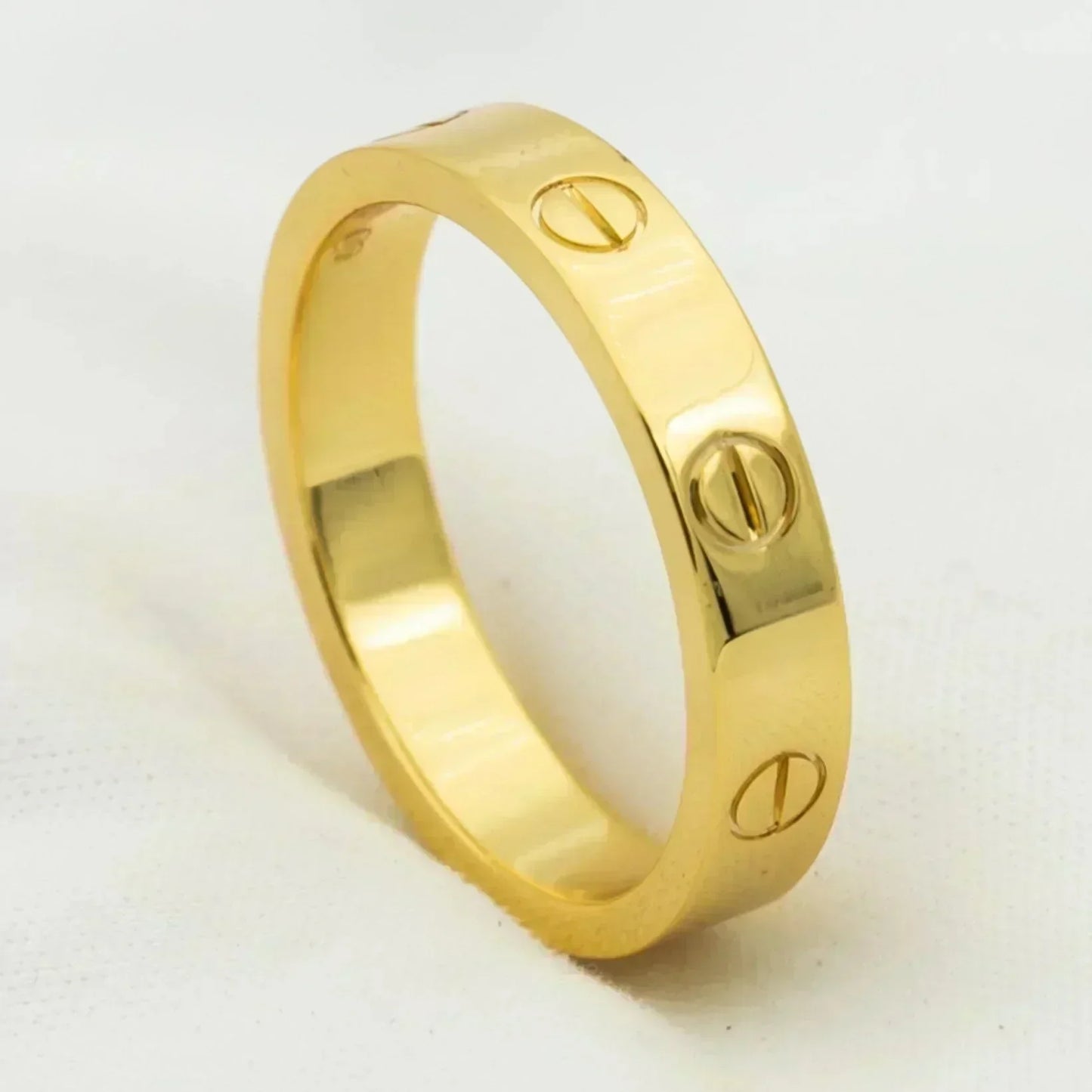 [LUXORA]LOVE RING 4MM 1 DIAMOND GOLD