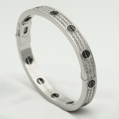 [LUXORA]LOVE BRACELET 6.1MM DIAMOND-PAVED CERAMIC