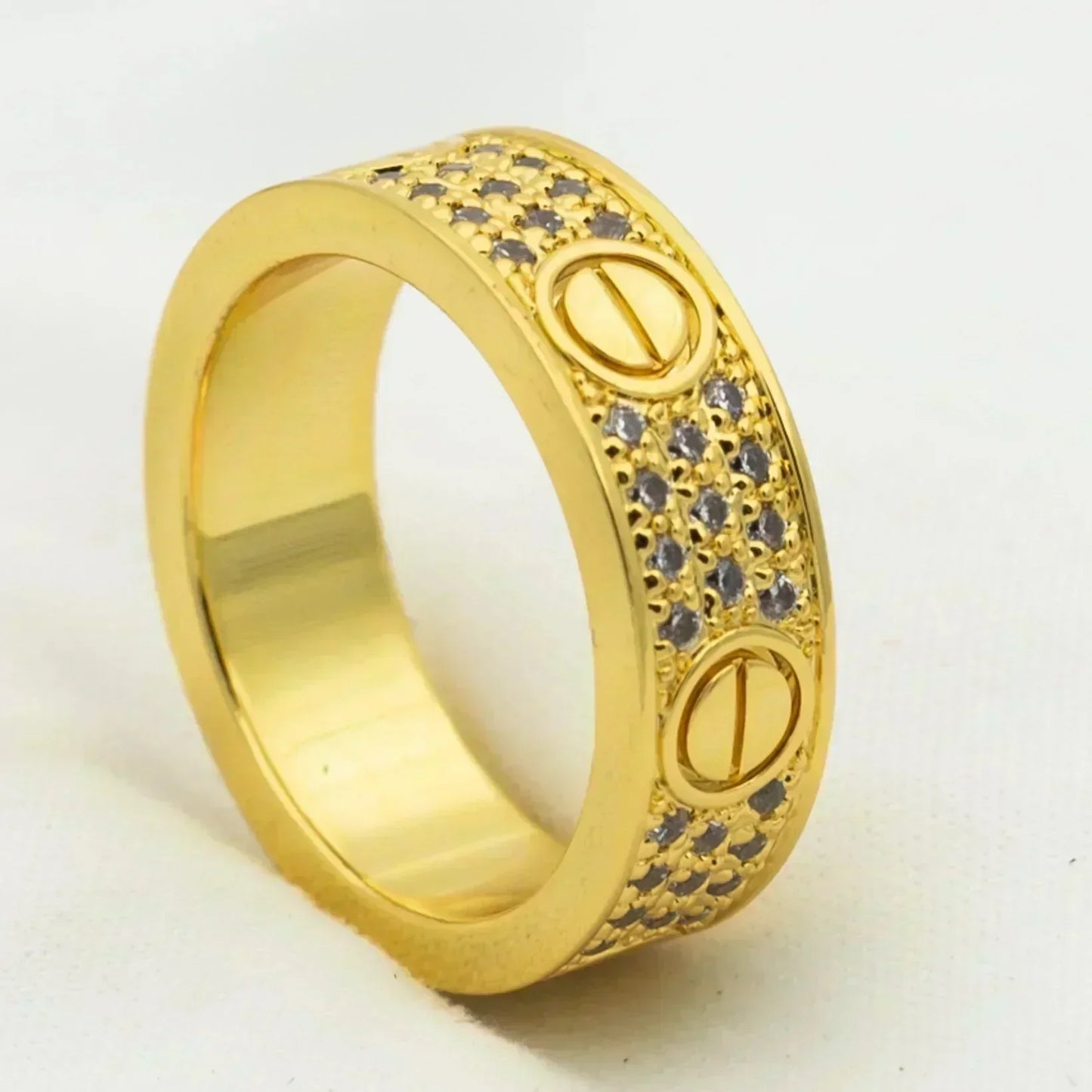 [LUXORA]LOVE RING 5.5MM DIAMONDS PAVED