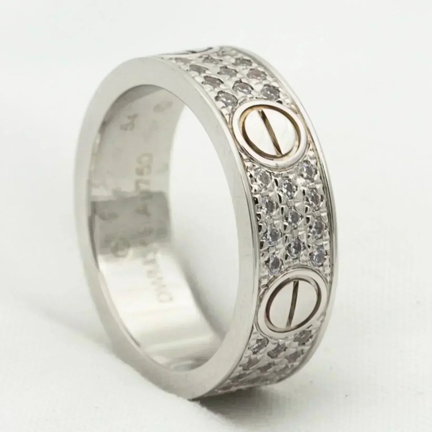 [LUXORA]LOVE RING 5.5MM DIAMONDS PAVED