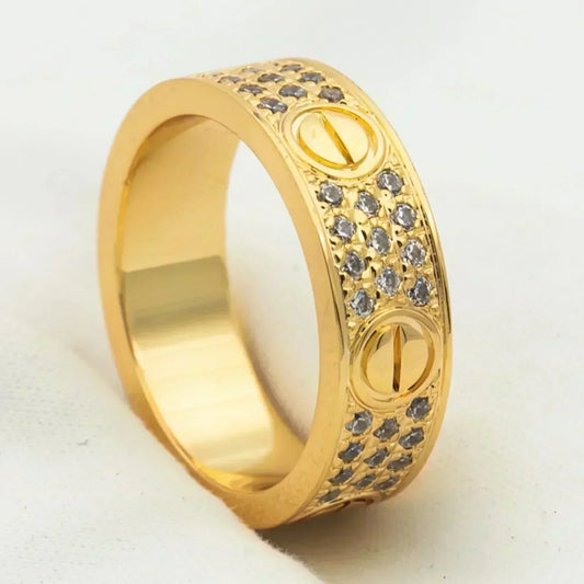 [LUXORA]LOVE RING 5.5MM DIAMONDS PAVED