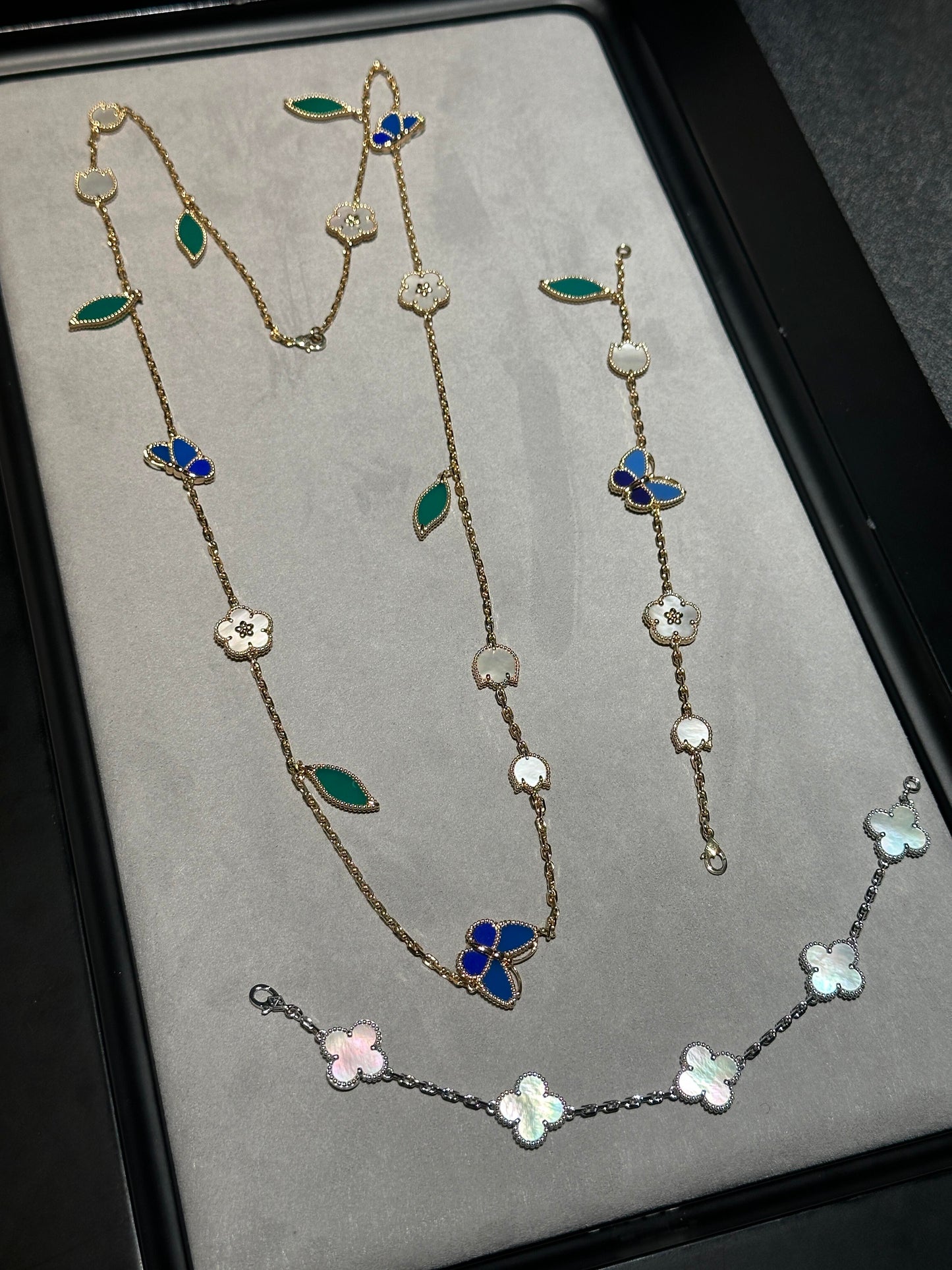 [LUXORA] 26 NEW CLOVER 15 MOTIFS LUCKY NECKLACE