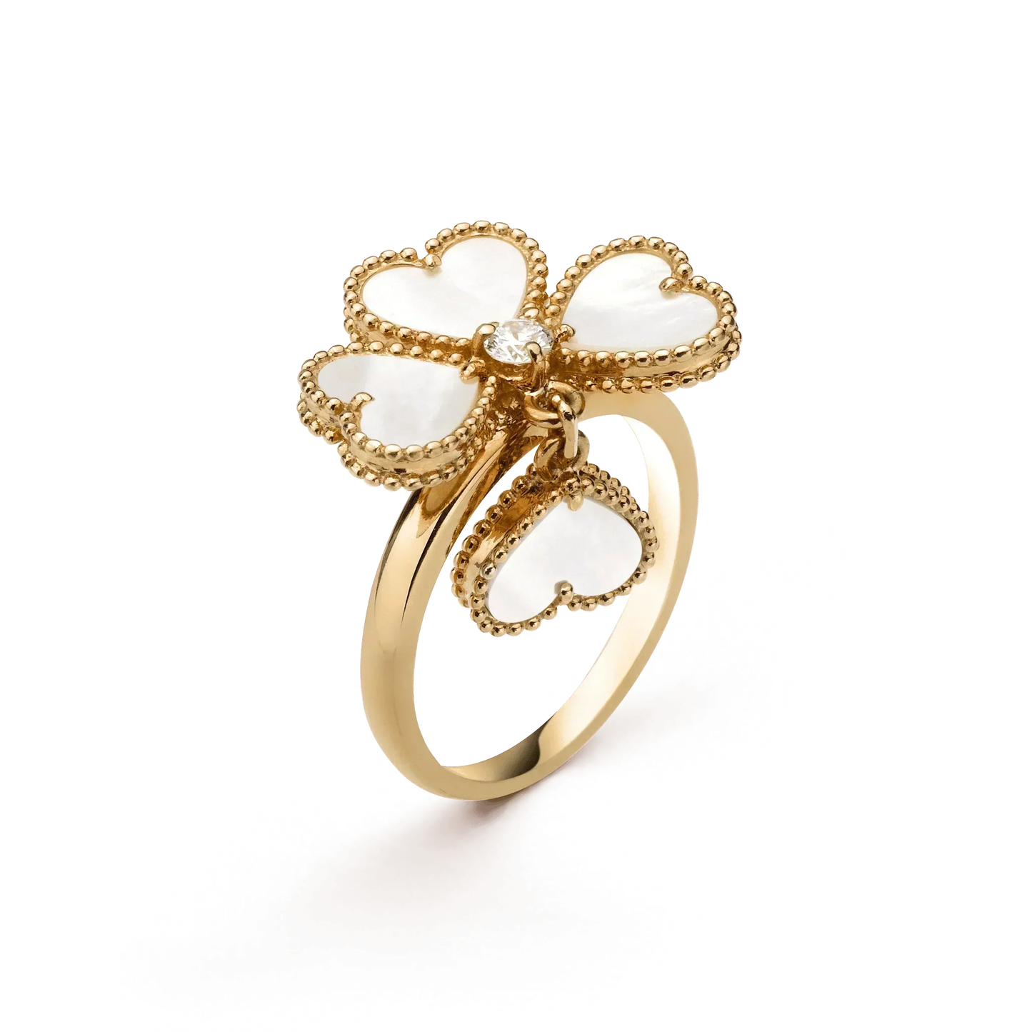 [LUXORA]SWEET CLOVER WHITE MOP RING