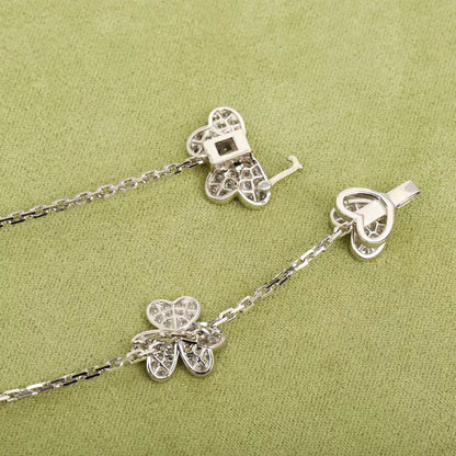 [LUXORA]FRIVOLE SILVER 9 FLOWERS NECKLACE