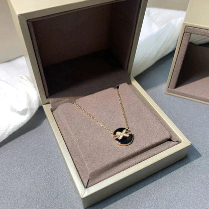 [LUXORA]JEUX DE ROSE GOLD DIAMOND NECKLACE