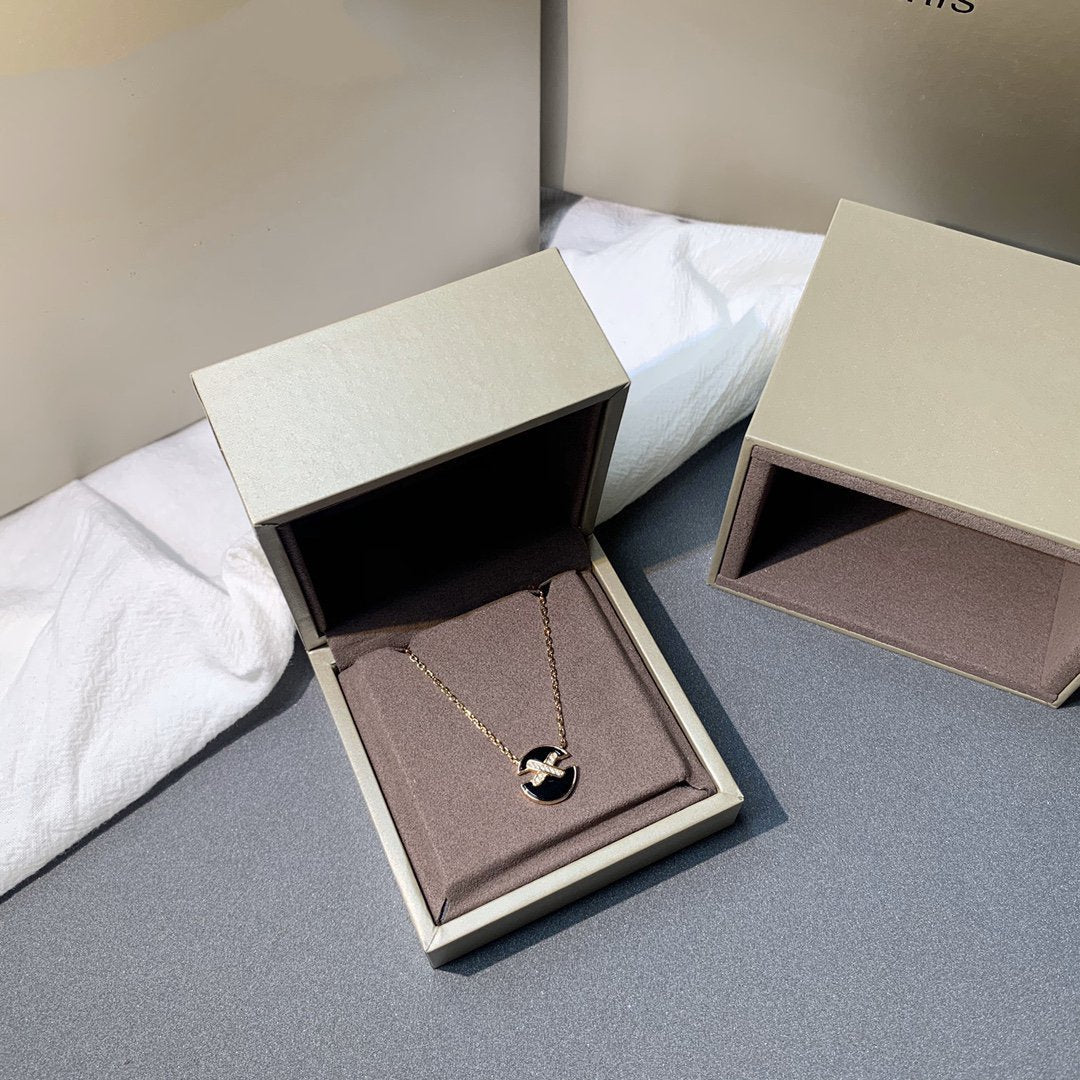 [LUXORA]JEUX DE PINK GOLD DIAMOND NECKLACE