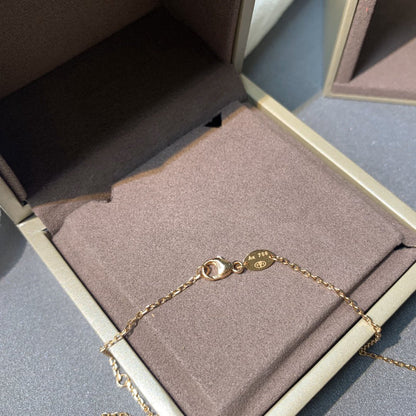 [LUXORA]JEUX DE PINK GOLD DIAMOND NECKLACE