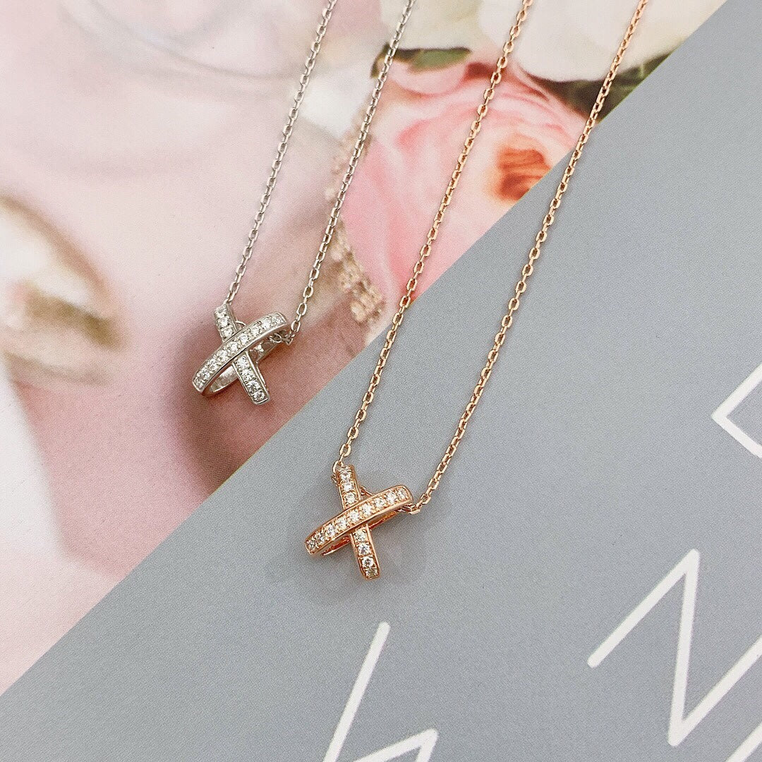 [LUXORA]JEUX DE DIAMOND NECKLACE