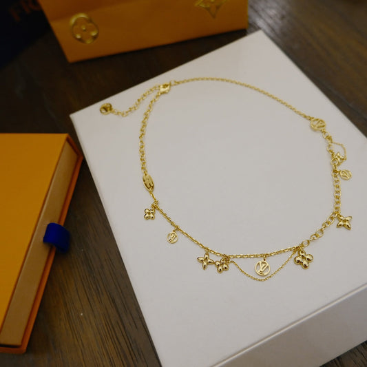 [LUXORA]BLOOMING SUPPLE NECKLACE BRASS
