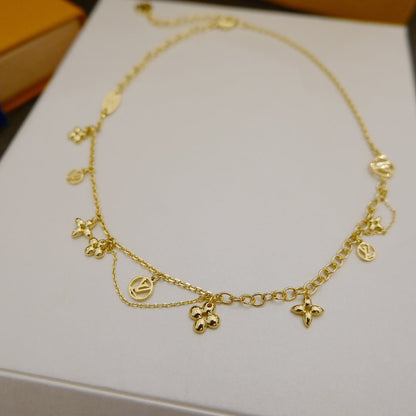 [LUXORA]BLOOMING SUPPLE NECKLACE BRASS
