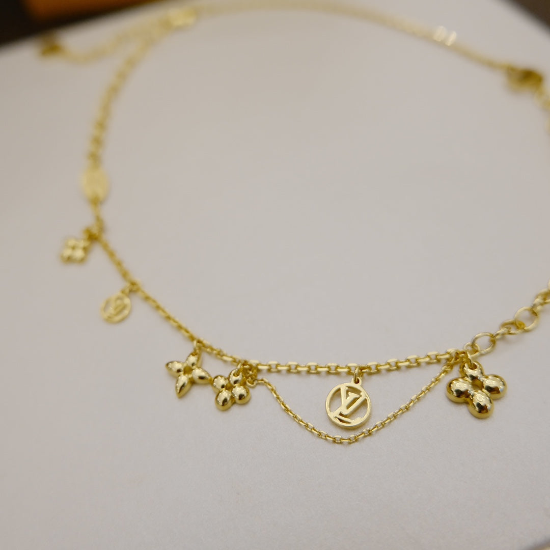 [LUXORA]BLOOMING SUPPLE NECKLACE BRASS