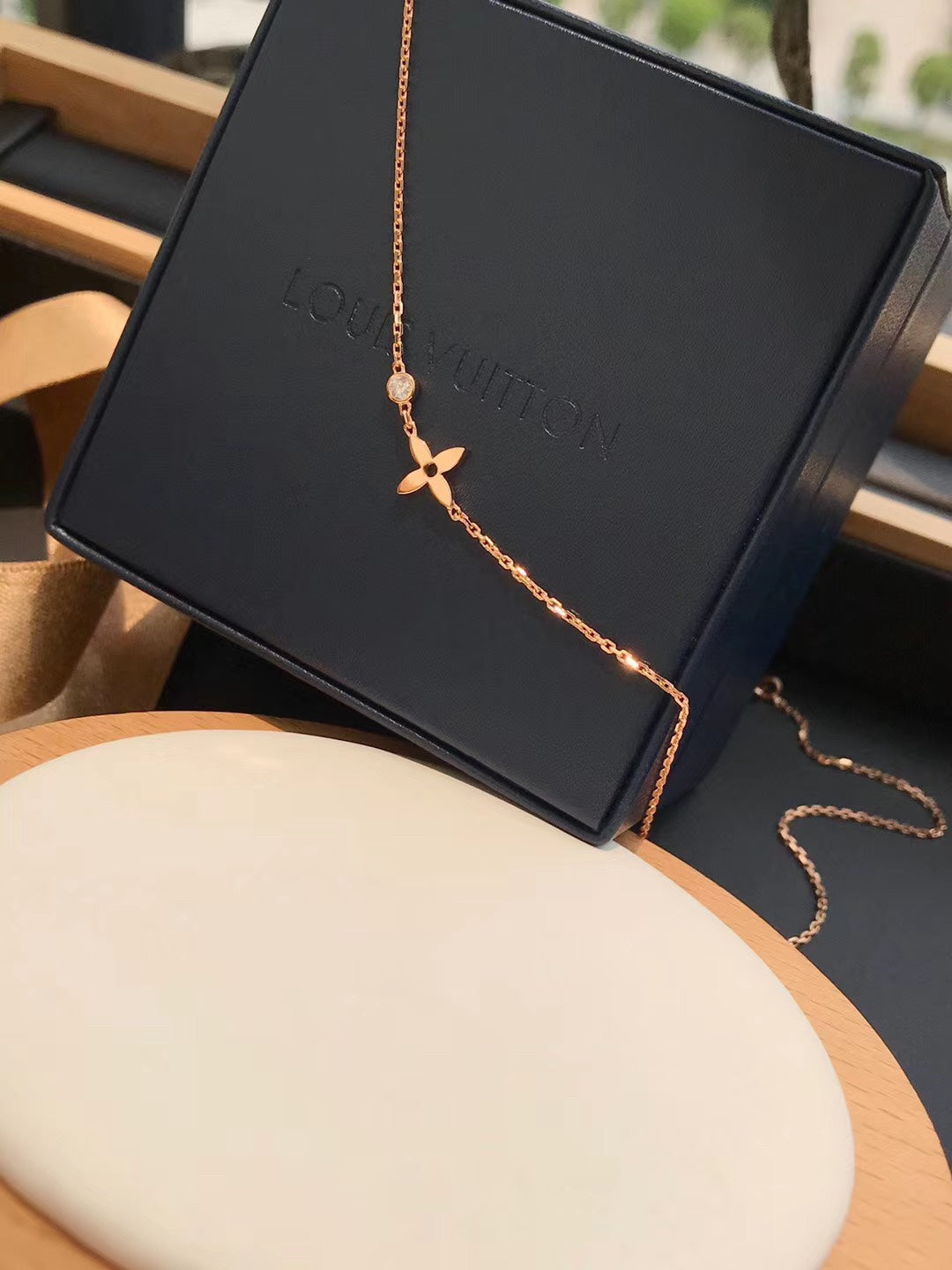 [LUXORA]BLOSSOM PENDANT PINK GOLD AND DIAMOND