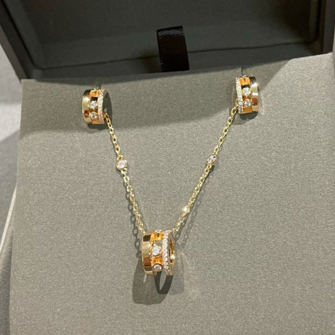 [LUXORA]CHAIN MOVE ROMANE PEDAND NECKLACE
