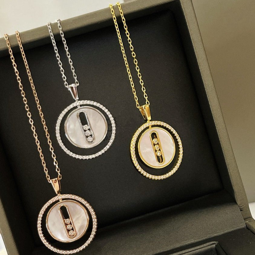 [LUXORA]Demo MOVE MM NACRE BLANCHE DIAMOND NECKLACE